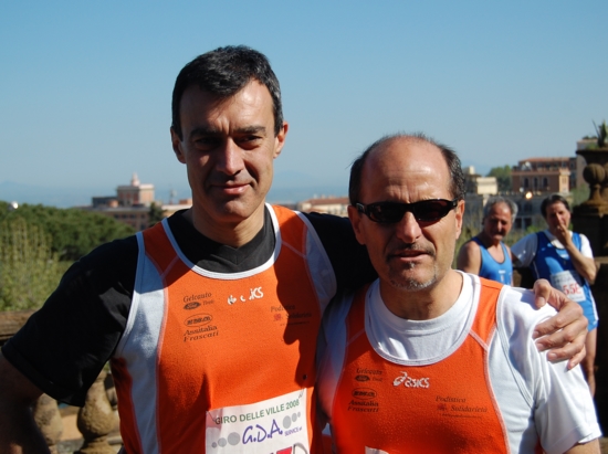 Pietro Cirilli e Pino Coccia prima della partenza (foto di Roberto Tarquini)