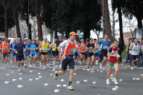Gabriele Arata alla Maratona di Roma (foto di Angelo Dominici)
