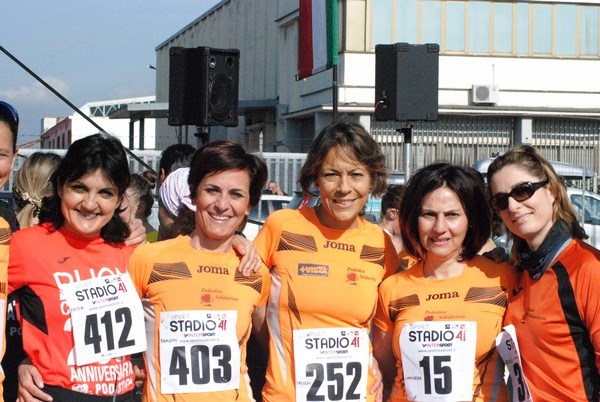 I sorrisi orange delle nostre Ladies prima dello start alla gara
