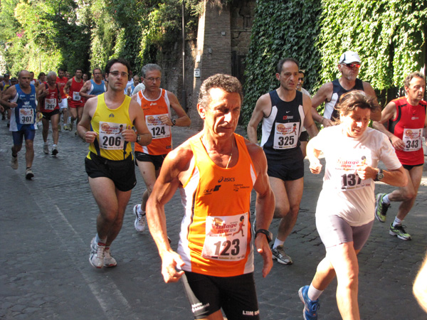 Fabio Pagani sulla via Appia Antina alla Vintage Run