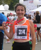 Lucia Petrolini al termine della gara