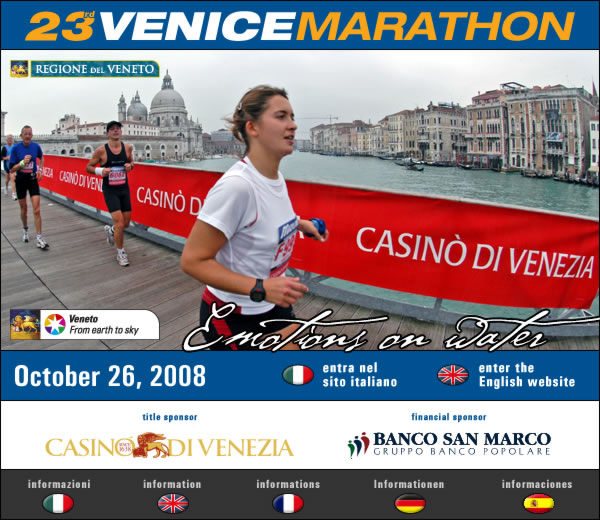 Locandina della Maratona della Citt di Venezia
