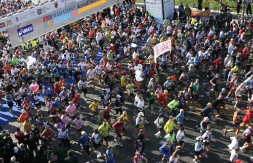 Partenza della Maratona di Roma 2009