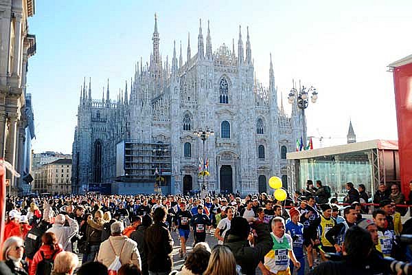 Partenza Ultima maratona di Milano