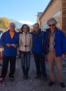 Raffaele, Lino e Giovanni insieme alla Vice Preside Maria Teresa Marinelli