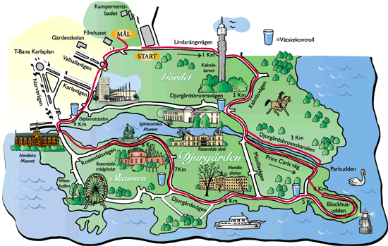 Mappa Tjejmilen 2009