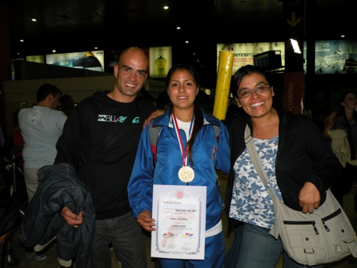 Giselle Pogonza e la sua medaglia d'Oro