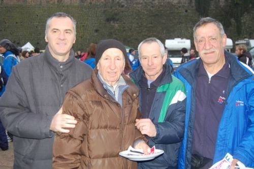 Marco Zuena, Mauro Altobelli, Salvatore Esposito e Romano Dessi a Nepi (foto di Marco Perrone Capano)