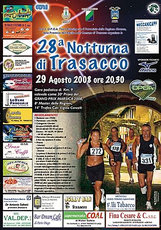 Locandina della Notturna di Trasacco